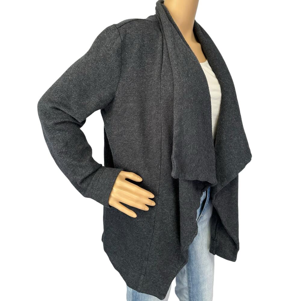 J. Crew Drapey Brushed Fleece Wool Blend Sweater Gray H2957 Size S - Picture 2 of 8